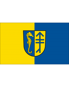 Flag: German municipality of Hiddensee |  landscape flag | 1.35m² | 14.5sqft | 90x150cm | 3x5ft 