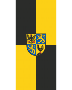 Flag: German district Ilm-Kreis |  portrait flag | 1.35m² | 14.5sqft | 90x150cm | 3x5ft 