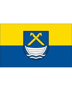 Flag: German municipality of Kalkhorst |  landscape flag | 2.16m² | 23sqft | 120x180cm | 4x6ft 