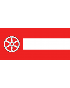 Flag: City of Erfurt |  landscape flag | 1.35m² | 14.5sqft | 80x170cm | 30x65inch 