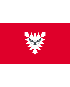 Flagge: Large Kreisfreien Stadt Kiel in Schleswig-Holstein Die Stadtflagge ist rot | Querformat Fahne | 1.35m² | 90x150cm