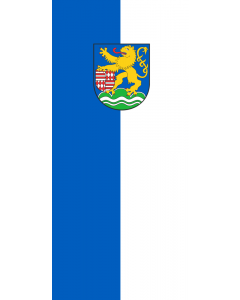 Flag: German district Kyffhäuserkreis |  portrait flag | 1.35m² | 14.5sqft | 90x150cm | 3x5ft 