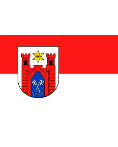 Bandiera: Lübbecke | It is easy to put a border around this flag image | bandiera paesaggio | 1,35&nbsp;m² | 90&nbsp;×&nbsp;150&nbsp;cm 