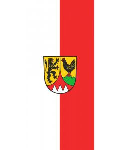 Flag: German district Hildburghausen |  portrait flag | 1.35m² | 14.5sqft | 90x150cm | 3x5ft 