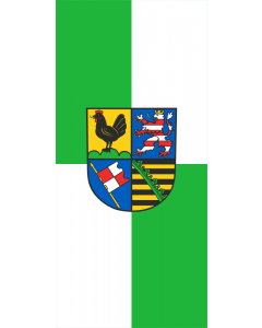 Flag: German district of Schmalkalden-Meiningen |  portrait flag | 1.35m² | 14.5sqft | 90x150cm | 3x5ft 