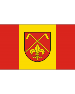 Flag: German municipality of Langhagen |  landscape flag | 1.35m² | 14.5sqft | 90x150cm | 3x5ft 