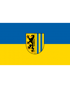 Flag: City of Leipzig |  landscape flag | 1.35m² | 14.5sqft | 90x150cm | 3x5ft 