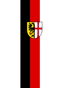 Flag: Memminger Flagge mit Wappen |  portrait flag | 1.35m² | 14.5sqft | 90x150cm | 3x5ft 