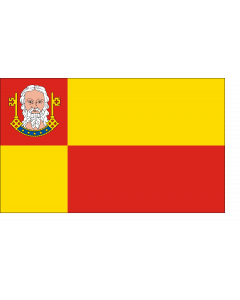 Flag: German municipality of Neustadt-Glewe |  landscape flag | 1.35m² | 14.5sqft | 90x150cm | 3x5ft 