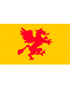 Flag: Rostock  reported 1737 | Rostock in 18th Century, reported 1737 and 1750 |  landscape flag | 0.06m² | 0.65sqft | 20x30cm | 8x12in 