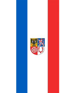Flag: German district Unstrut-Hainich-Kreis |  portrait flag | 1.35m² | 14.5sqft | 90x150cm | 3x5ft 