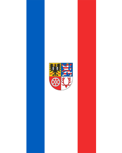 Flag: German district Unstrut-Hainich-Kreis |  portrait flag | 1.35m² | 14.5sqft | 90x150cm | 3x5ft 