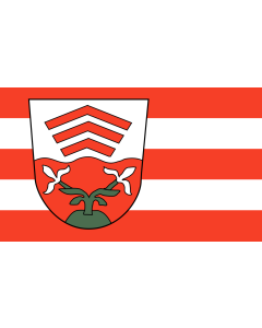 Bandiera: Vlotho | It is easy to put a border around this flag image | Stadt Vlotho, Deutschland | bandiera paesaggio | 1,35&nbsp;m² | 90&nbsp;×&nbsp;150&nbsp;cm 