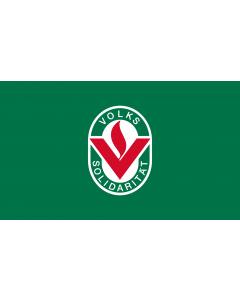 Flag: Volkssolidarität DDR | Volkssolidarität, DDR bis 1990 |  landscape flag | 1.35m² | 14.5sqft | 90x150cm | 3x5ft 