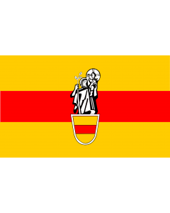 Flag: Werne | Beschreibung der Flagge  Die Flagge der Stadt Werne zeigt die Farben Gold und Rot |  landscape flag | 2.16m² | 23sqft | 120x180cm | 4x6ft 