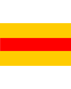 Flag: Werne  variant | Beschreibung der Flagge  Die Flagge der Stadt Werne zeigt die Farben Gold und Rot |  landscape flag | 2.16m² | 23sqft | 120x180cm | 4x6ft 