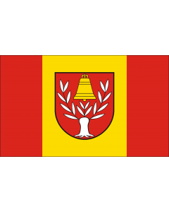 Flag: German municipality of Wittenförden |  landscape flag | 1.35m² | 14.5sqft | 90x150cm | 3x5ft 