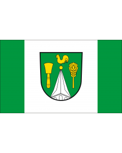 Flag: German municipality of Wusterhusen |  landscape flag | 1.35m² | 14.5sqft | 90x150cm | 3x5ft 