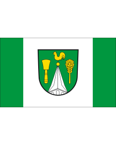 Flag: German municipality of Wusterhusen |  landscape flag | 1.35m² | 14.5sqft | 90x150cm | 3x5ft 