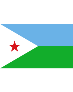 Table-Flag / Desk-Flag: Djibouti 15x25cm