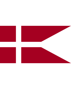 Flag: Naval Ensign of Denmark |  landscape flag | 0.375m² | 4sqft | 45x85cm | 17x33inch 