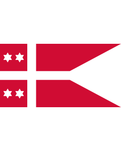 Flag: Naval Rank Denmark Admiral |  landscape flag | 1.35m² | 14.5sqft | 85x160cm | 33x60inch 