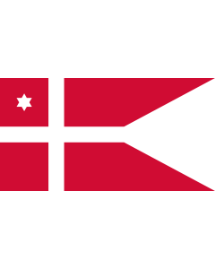 Flag: Naval Rank Denmark Flotilla Admiral |  landscape flag | 1.35m² | 14.5sqft | 85x160cm | 33x60inch 