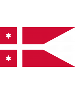 Flagge: Large Naval Rank Denmark Rear Admiral  |  Querformat Fahne | 1.35m² | 85x160cm 