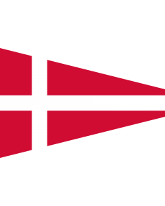 Flagge: Large Naval Rank Denmark Senior Officer Afloat  |  Querformat Fahne | 1.35m² | 90x150cm 