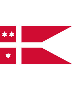 Flag: Naval Rank Denmark Vice Admiral |  landscape flag | 1.35m² | 14.5sqft | 85x160cm | 33x60inch 