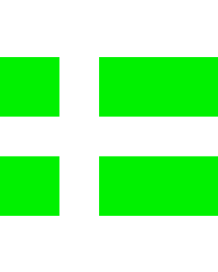 Flag: Proposed Nordic Cross for Greenland - Sven Tito Achen design |  landscape flag | 2.16m² | 23sqft | 120x170cm | 50x70inch 