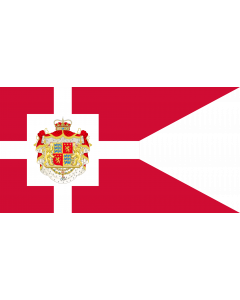 Flagge: Large Standard of Prince Henrik | H.K.H. Prins Henriks  Prinsgemalens  |  Querformat Fahne | 1.35m² | 85x160cm 