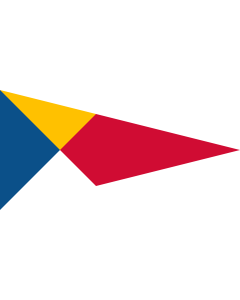 Flag: Used by the Swedish-Danish Icebreaker Service |  landscape flag | 2.16m² | 23sqft | 100x200cm | 40x80inch 