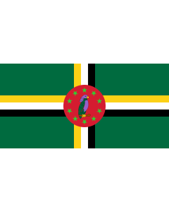 Bandera de  Dominica  1978–1981 | Dominica 1978-1981 |  bandera horizontal | 2.16m² | 100x200cm 