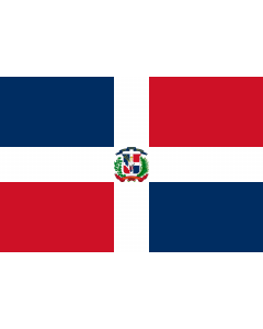 Flag: Dominican Republic |  landscape flag | 2.16m² | 23sqft | 120x180cm | 4x6ft 