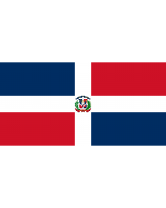 Bandiera: Naval Ensign of the Dominican Republic |  bandiera paesaggio | 2.16m² | 100x200cm 