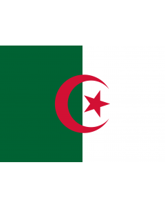 Flagge: Small Algerien  |  Querformat Fahne | 0.7m² | 70x100cm 