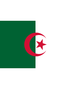 Flag: Algeria |  landscape flag | 2.16m² | 23sqft | 120x180cm | 4x6ft 