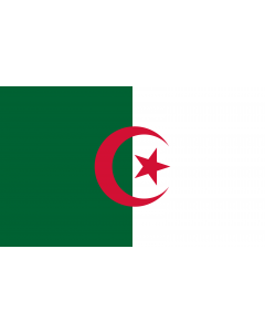 Flagge: Large Algerien  |  Querformat Fahne | 1.35m² | 90x150cm 