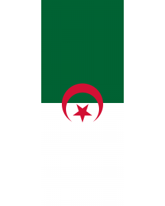 Flagge:  Algerien  |  Hochformat Fahne | 3.5m² | 300x120cm 