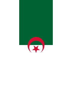 Flagge:  Algerien  |  Hochformat Fahne | 6m² | 400x150cm 