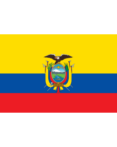 Flag: Ecuador |  landscape flag | 2.16m² | 23sqft | 120x180cm | 4x6ft 