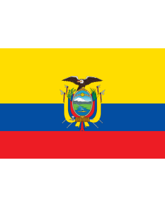 Flag: Ecuador |  landscape flag | 0.06m² | 0.65sqft | 20x30cm | 8x12in 