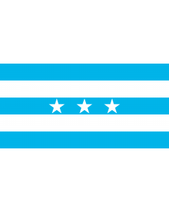 Flag: Guayaquil | City Santiago de Guayaquil in Ecuador; Flag of the Guayas Province |  landscape flag | 1.35m² | 14.5sqft | 80x160cm | 30x60inch 