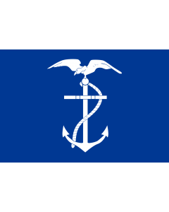Flag: Naval Jack of Ecuador |  landscape flag | 1.35m² | 14.5sqft | 90x150cm | 3x5ft 
