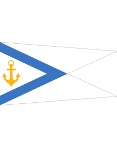 Flag: Pennant of the Estonian Chief of Naval Forces |  landscape flag | 0.06m² | 0.65sqft | 18x33cm | 7x13inch 