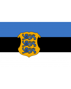 Flagge: XL Estonia - Minister of Defence | Estonian Minister of Defence | Kaitseministri lipp  |  Querformat Fahne | 2.16m² | 120x180cm 