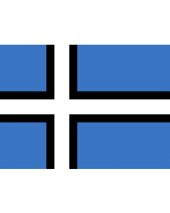 Flag: Estonian alternative flag proposal | Proposal for a new Estonian flag including the Nordic Cross |  landscape flag | 1.35m² | 14.5sqft | 100x140cm | 40x55inch 