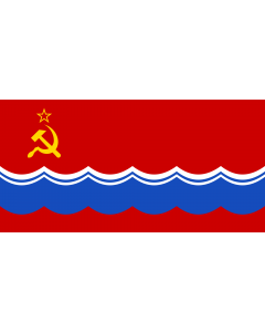 Flag: Estonian Soviet Socialist Republic |  landscape flag | 1.35m² | 14.5sqft | 80x160cm | 30x60inch 