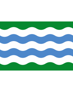 Flagge: XL Koeru Parish, Järva County, Estonia | Municipal flag of Koeru Parish  |  Querformat Fahne | 2.16m² | 120x180cm 